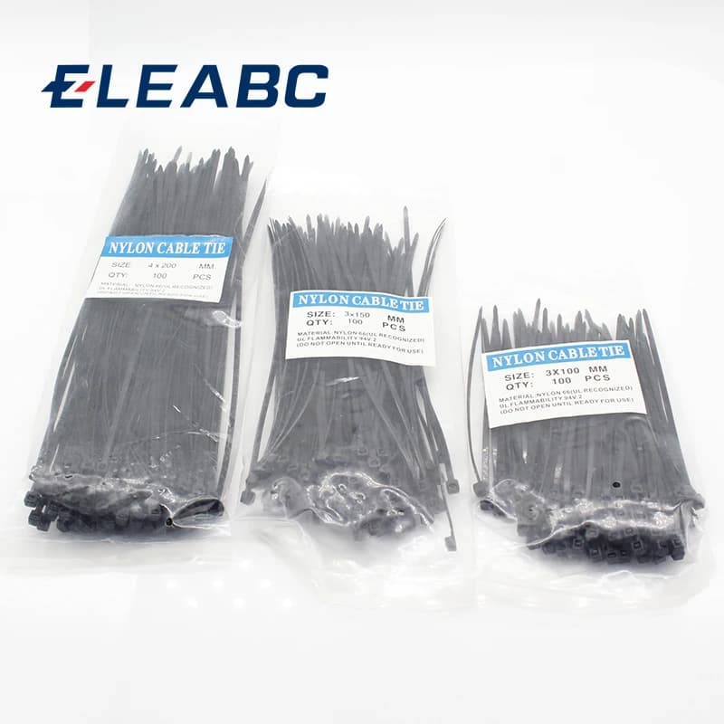 300 pz cavo in nylon autobloccante filo di plastica fascette set 3*100 3*150 4*200 MRO e elementi di fissaggio per fornitura industriale e cavo hardware