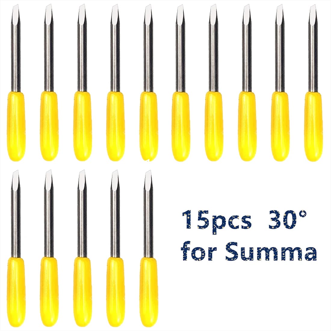 30 gradi 15 pz Summa Plotter Lame di coltello da taglio in vinile per Summa Taglio Fresatura Intaglio Strumento Macchina da disegno