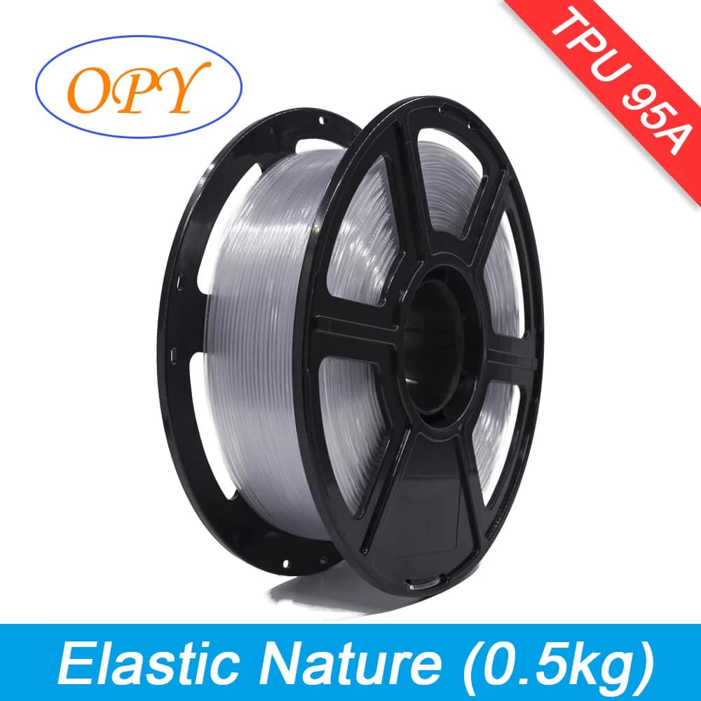 Opy Elastic Filament Tpu 1.75Mm 0.5Kg Foldable Printing Material Thread Nature Colors Black 10M 100G Sample
