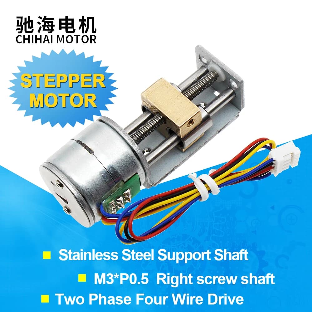 Chihai motor CHS-SM2016-SS32 20mm Micro Slider motore passo-passo lineare motore a vite con staffa per stampante micro 3D