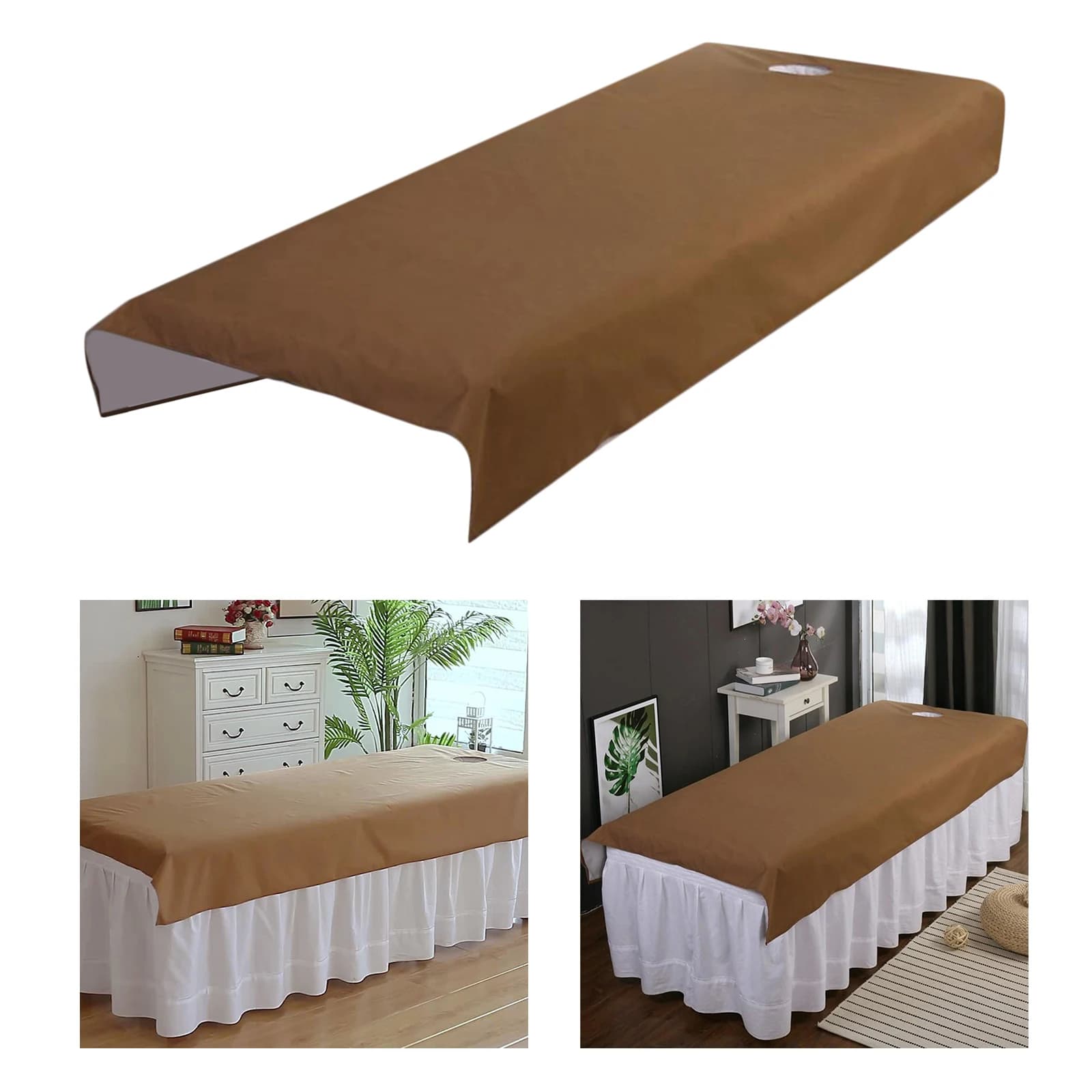 120 cm x 210 cm Beauty salon bed Cover for waterproof massage Spa Treatment Sofa tablecloth with hole for light face breath