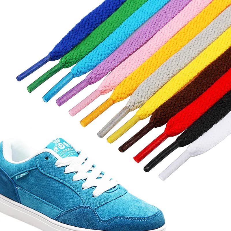 1 paio di lacci colorati piatti per scarpe da ginnastica e scarponi da trekking, spedizione diretta