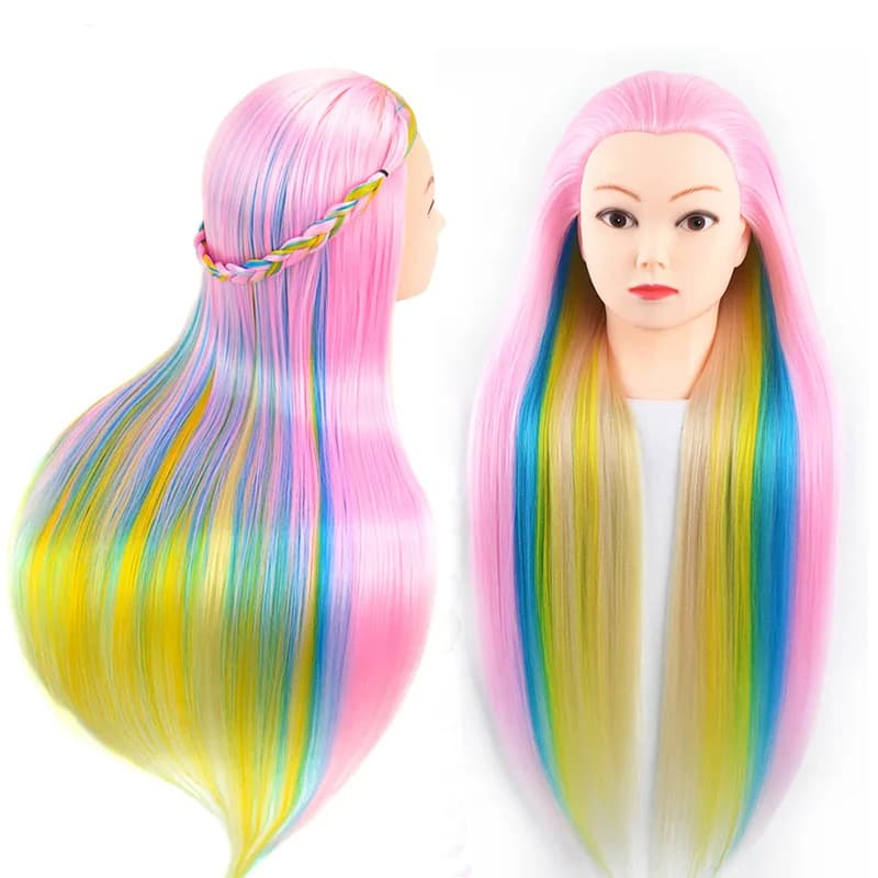 Head for long hairstyles for hairstyle ProfessionaTraining Head Kit mannequin head Styling ToPractice Hot Curl lron Straighten