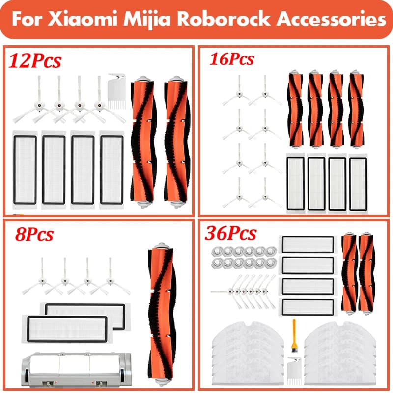 Hepa Filter Mop Rag Brush per Xiaomi per Roborock 1S S50 S55 S5 Max S6MaxV S6 accessori Robot aspirapolvere parti aspirapolvere 2