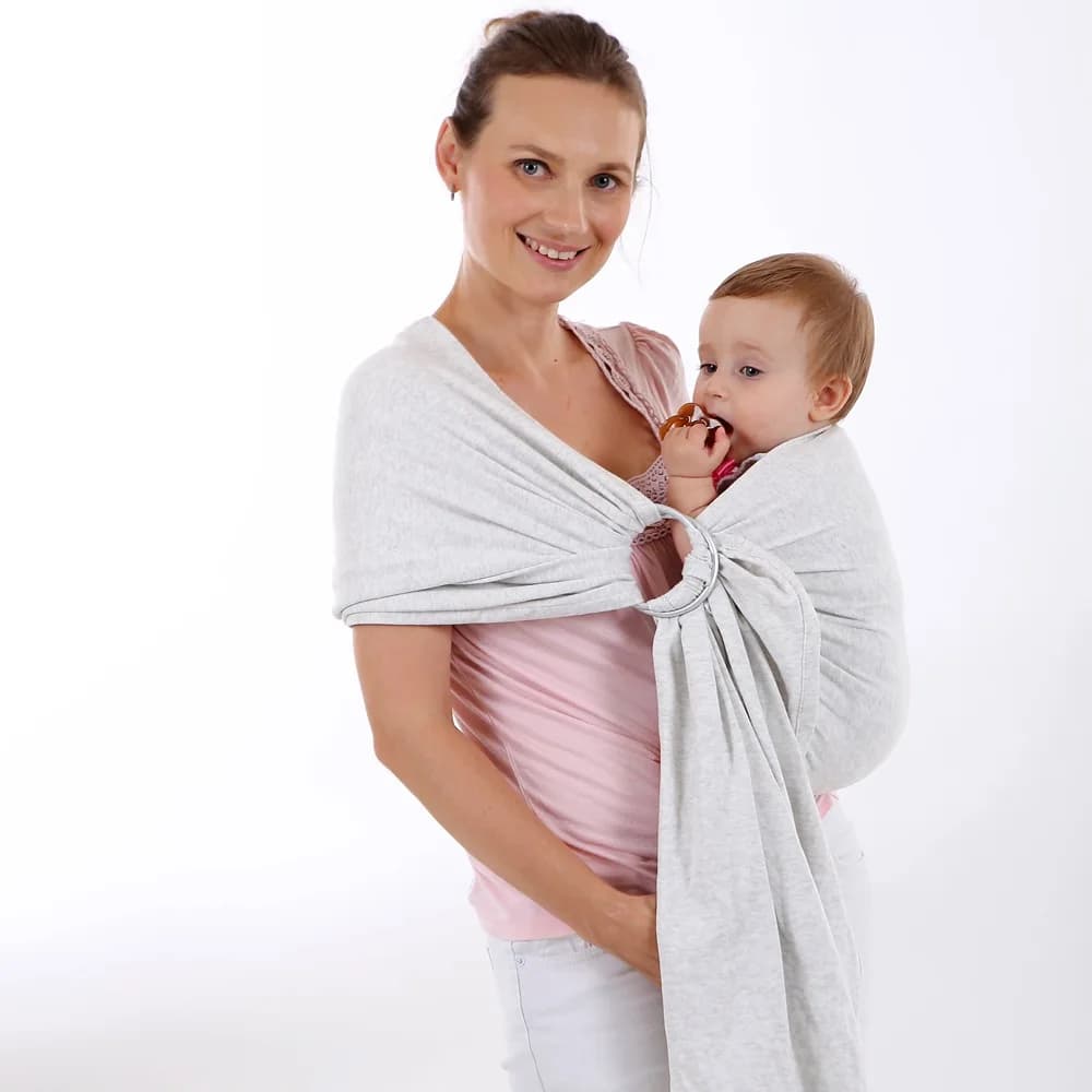 Tessuto 100% cotone traspirante Baby Ring Sling Carrier Soft Baby Wrap per neonati ergonomico Baby Hipseat Free Size Carrier