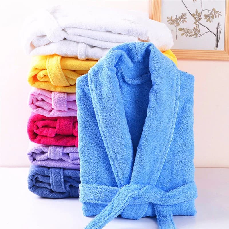 Women's towel bathrobe 100 cotton men's bathrobe thick sponge towel to suck the water robe Plus men's robe nightwear