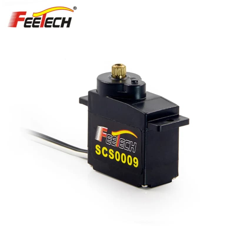 4 pezzi Feetech SCS009 2.5kg 9g Micro Servo Metal Gear per elicottero RC Robot intelligente umanoide fai da te e competizione di istruzione a vapore