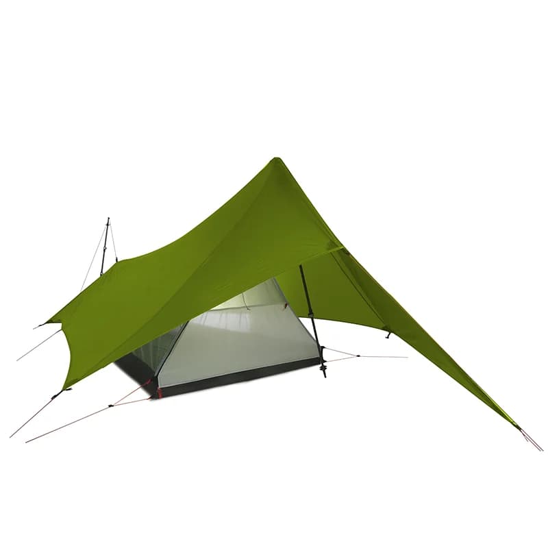 FLAME'S CREED XUNSHANG tenda da campeggio ultraleggera 20D Nylon entrambi i lati silicone riparo tarp 1 persona 3 stagione pioggia tenda da mosca Tarp