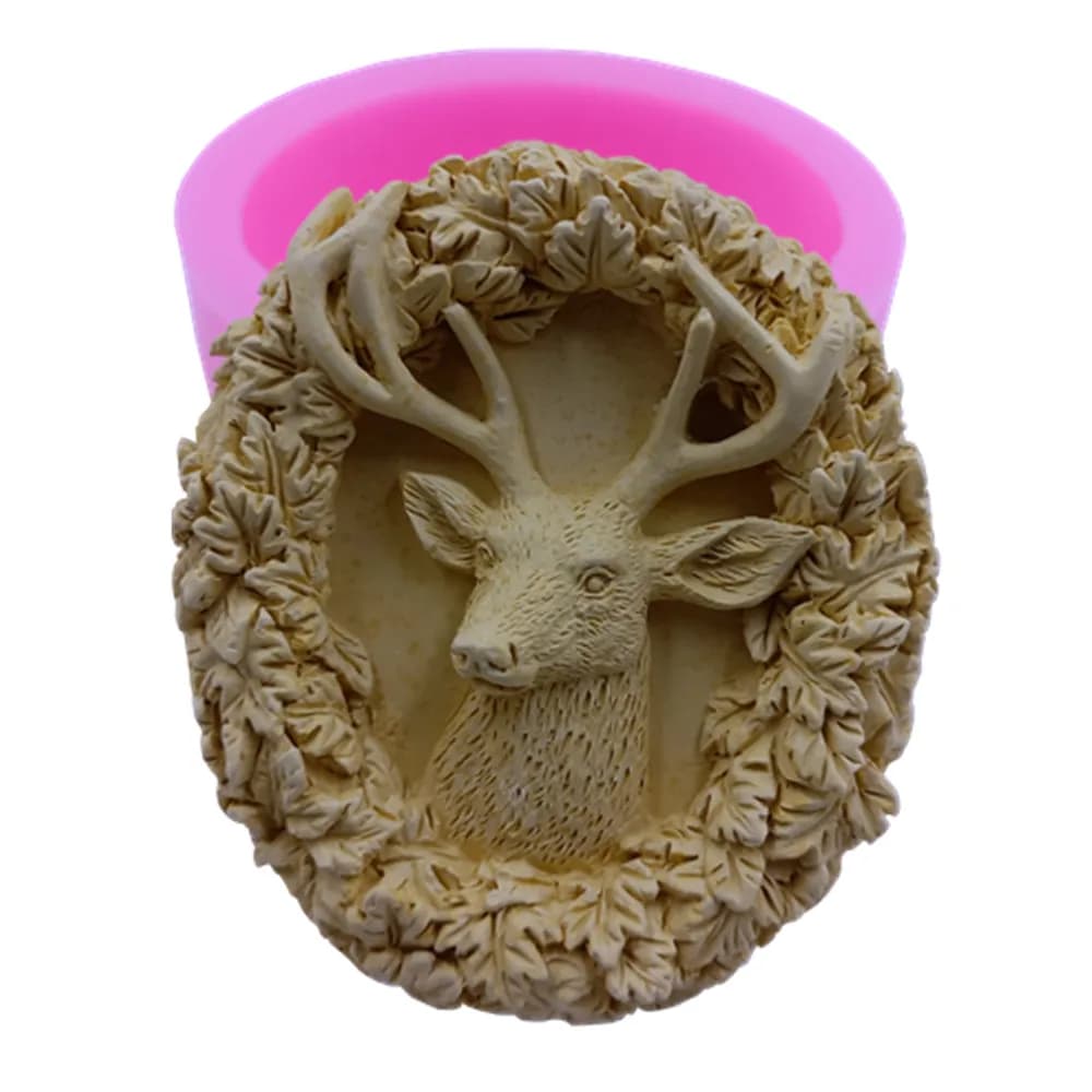 Deer Design Soap Silicone Mold for Soap Making Mousse Cake Molds Aromatherapy Wax Gypsum Resin Crafts Mold
