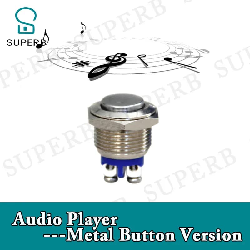 Superb escape room prop lettore audio versione pulsante in metallo lettore audio premere il pulsante per ottenere l'indicazione audio charmber prop 1987