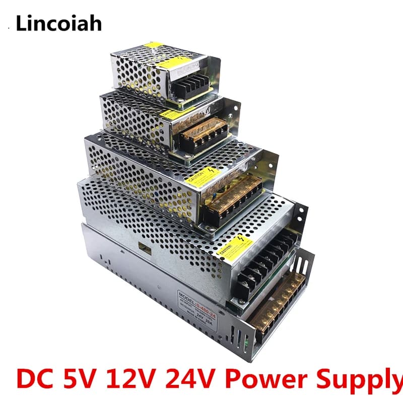 5V 12V 24V 1A 2A 3A 5A 6A 8A 10A Switch Power Supply Transformer For WS2812B WS2811 SK6812 WS2801 SK9822 APA102 LED Strip Light