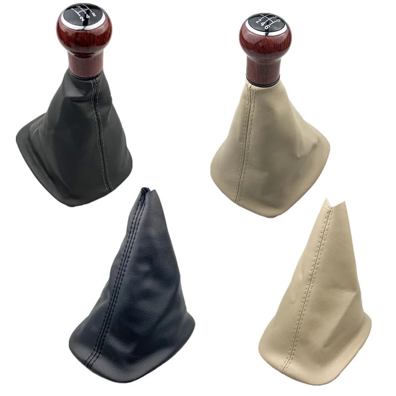 Nero Beige Grigio In Pelle Pomello Del Cambio Ghetta Boot Caso Della Copertura Per Volkswagen VW Passat B5 1998-2004 Car Styling Accessori