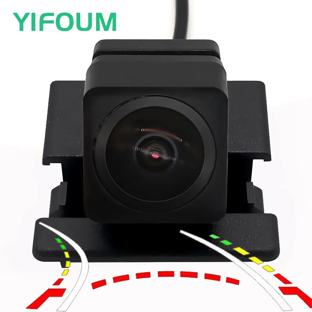 AHD Fisheye 12LED traiettoria dinamica telecamera posteriore per auto per Mazda 2 Demio DJ 5 porte Hatchback 2014 2015 2016 2017 2018