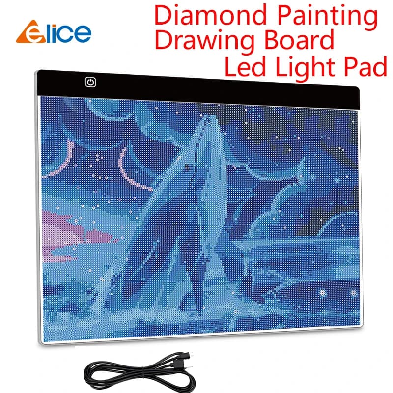 Elice LED Light Pad for Diamond Painting Artcraft Tracing Light Box Copy Board Digital Tablet Writing & Drawing Pad