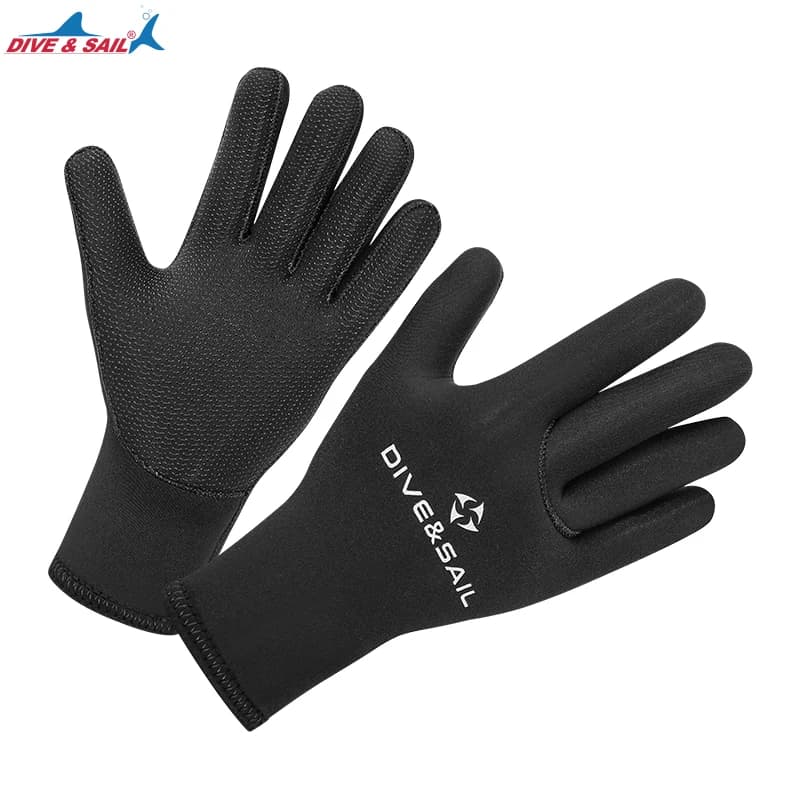 Guanti da acqua, 3mm e 5mm Neoprene Muta calda a cinque dita Guanti invernali per immersioni subacquee Snorkeling Paddling Surf Kayak
