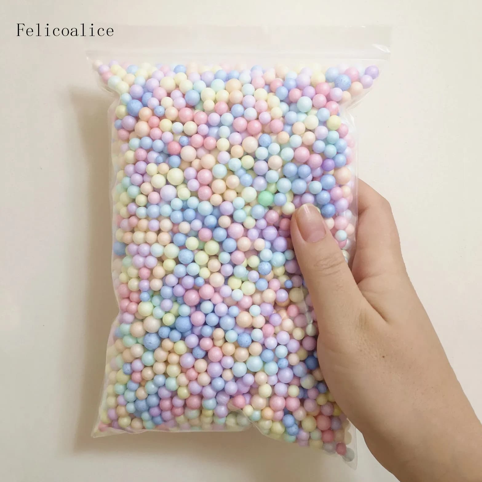 6-8mm 4000pcs multicolored foam balls Mini beads polystyrene polystyrene filler bubble DIY ball decoration wedding Christmas party decoration