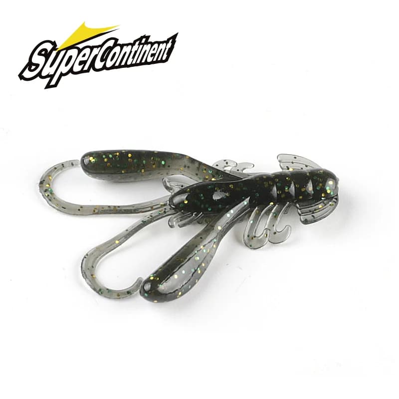 2019 Supercontinent 15 Pz/lotto Esca Morbida Esche In Silicone Verme 4 cm 1.6g Esche Da Pesca Attraente Gamberetti odore sale Wobbler