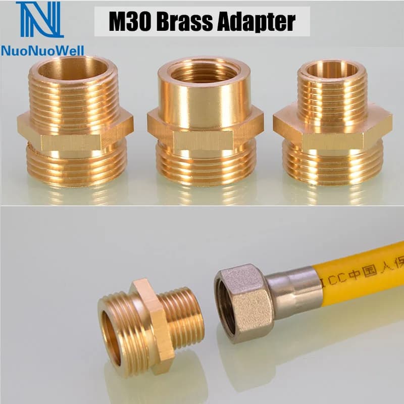 NuoNuoWell 1PC M30 X 1/2 ''3/4'' Reduce Adapter Gas Pipe Fittings Cooper Pipe Repair Connector Articulations