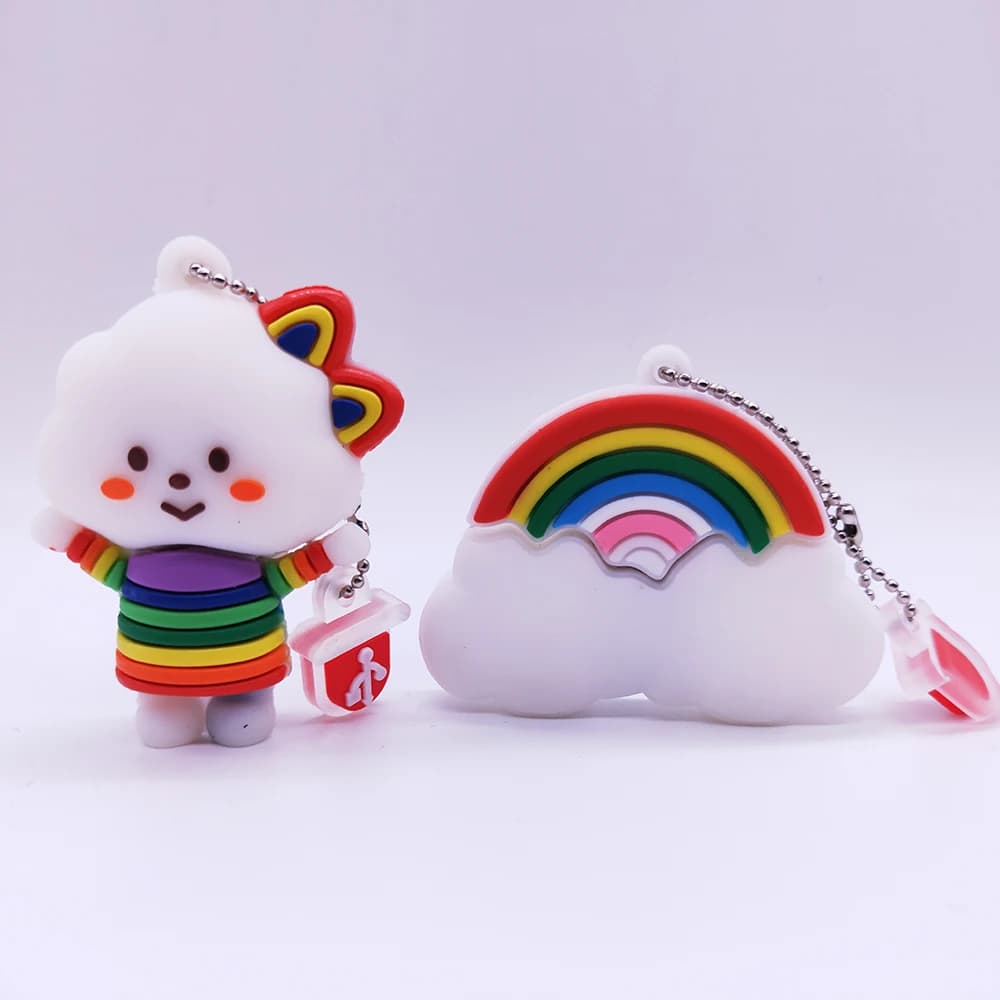 Rainbow Cartoons Cute Pendrive Usb Flash Drive Memoria Disk 4GB 8GB 16GB 32GB 64GB 128GB Memoria Usb Stick Pen Drive Flash Disk
