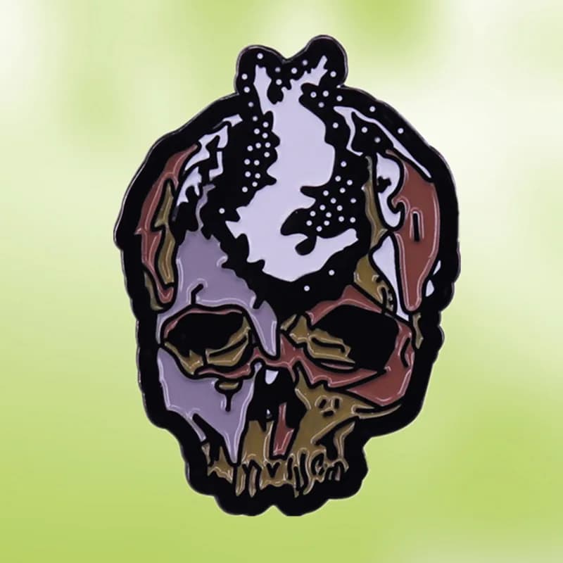 Spilla smaltata Great Ones Wisdom Skull of a mandman Bloodborne Dark Souls Beckoning Bell, spilla ispirata al gioco