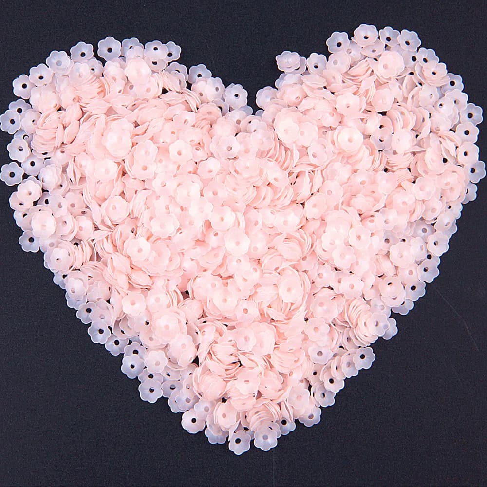 Paillettes sciolte del PVC della tazza degli zecchini del fiore di rosa opaco 6mm lentejuacao per il mestiere del cucito accessori per cucire bigiotteria 10 g/lotto