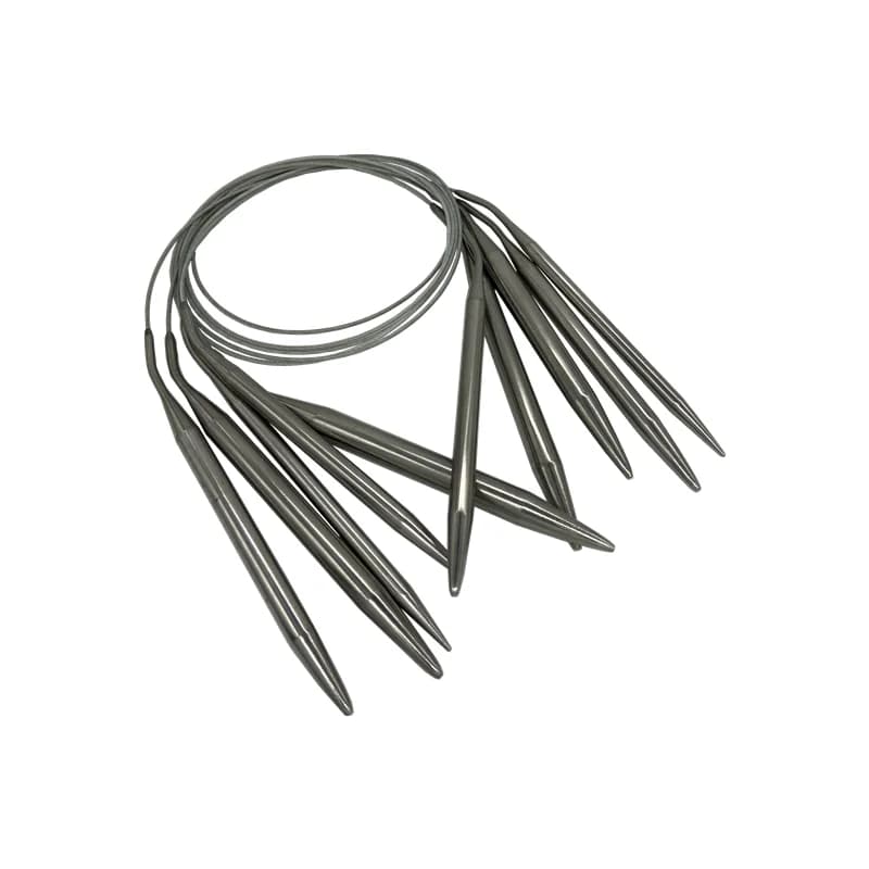 1.5-10mm Aghi per maglieria circolari in acciaio inossidabile Aghi per uncinetto Perni Ago Strumenti artigianali per set di ganci per maglieria Tessitura fai da te