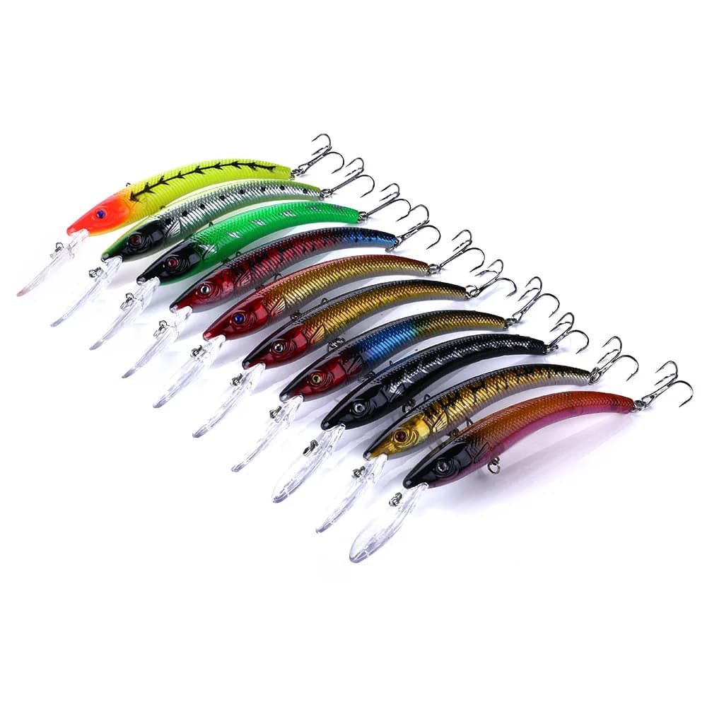 Esca da Pesca Minnow con Lingua Lunga, Esche Artificiali in Plastica Dura, 16g, per Immersione Profonda e Lancio Lungo, 1 Pezzo IN OFFERTA