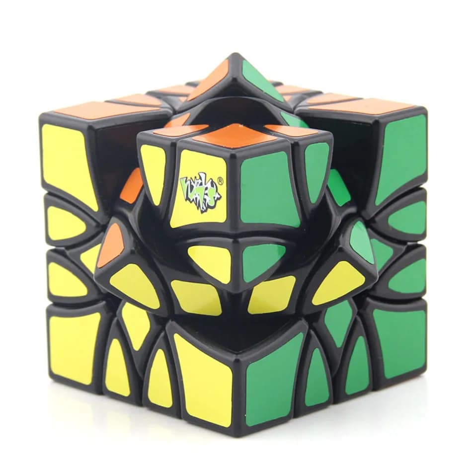 Lanlan Puzzle Cubi magici Forma di pecail Cubo magico irregolare Cubo di velocità professionale Puzzle Giocattoli educativi
