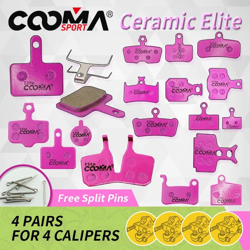 Pastiglie freno per bicicletta in ceramica per bici da strada SRAM Avid Shimano Magura Hayes Formula Hope MTB, 4 paia, Elite