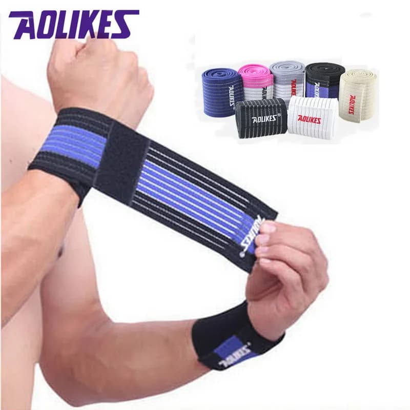 AOLIKES 1 Pcs da polso uomini di fascia donne bendaggio elastico per il polso della mano della cinghia wrap per il fitness wristband della palestra di sport supporto per il polso protezione