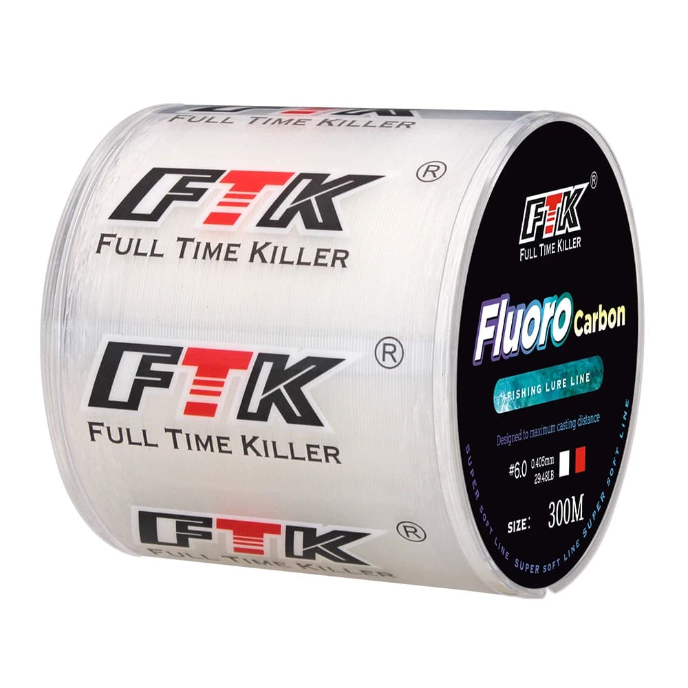 300m 500m Fishing Lenz with fluorocarbon coating 4.13LB-34.32LB Carbon fiber leader line Fishing line Japan