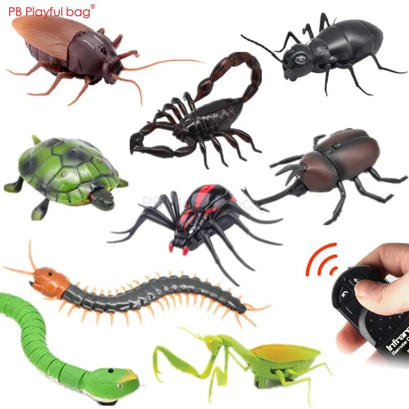 RC Insetto Elettrico Simulato Serpente giocattoli Telecomando Modello Animale Per Adulti Giocattoli Ingannevoli Scarafaggio Pillbug Regali Per Bambini AC38