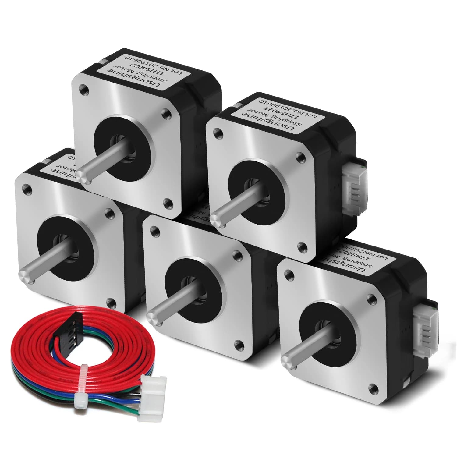 5PCS 3D Printer Parts 17HS4023 Nema17 Pass Motor For Titan Extruder 1.0A 12V/24V 14N.cm 42 CNC Motor 3D Printer Extruder