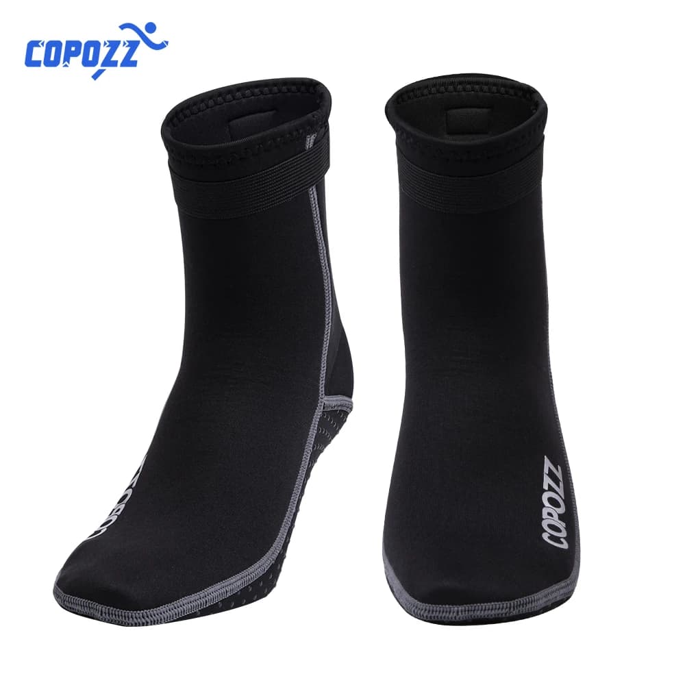 Copozz 3mm Neoprene Spiaggia Nuoto Calzini da sub Sport acquatici Scarpe antiscivolo Nuoto Surf Immersioni Calzini da surf Stivali da spiaggia