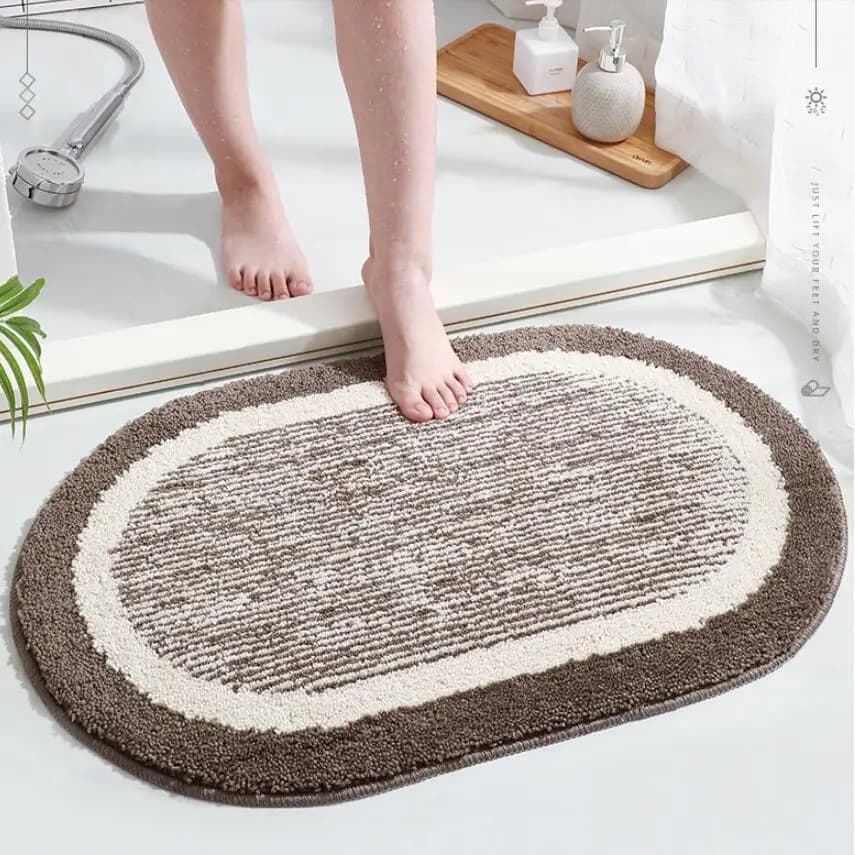 40*60 CM 50*80 CM Anti-Skid Soffice Shaggy Area Tappeto Ovale Camera Tappeto Tappetini Camera da letto Bagno Pavimento Ciniglia Zerbino Shag tappeti