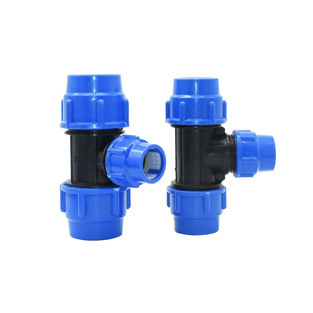 20/25/32/40/50mm PVC PE tubo connettore a T separatore d'acqua DN15 DN20 DN25 DN32 DN40 riduzione tubo a T giunti a forma di T 1 pz