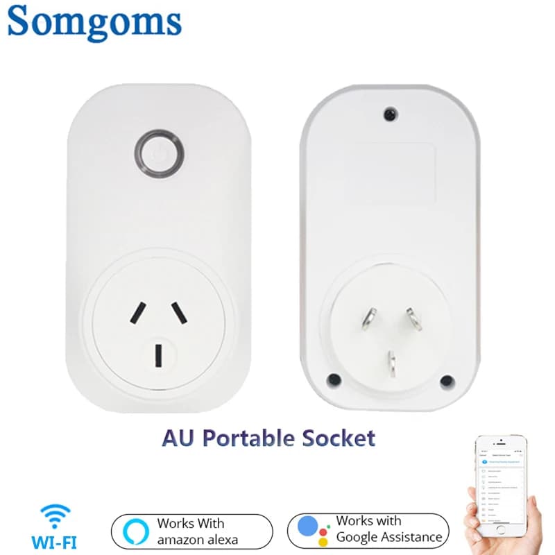 Wifi Intelligente Presa di Alimentazione 15A AU Standard Plug Timer Intelligente Presa Elettrica Tuya Intelligente Presa di Controllo A Distanza Senza Fili