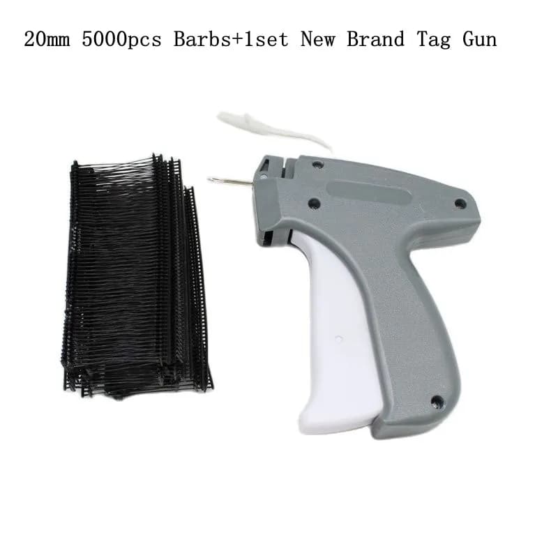 1set Tag Gun Tool + 5000pcs or 1000pcs 20mm Barbs Tag Pins Tagging Pairing Washing Barbs Fastener Taging Barbs Tag