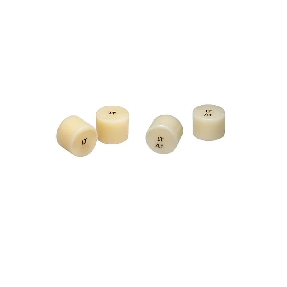 10 pz LT Dentale Vetro Ceramico Lingotto Disilicato di Litio Cubi e Pillole Basato Pressa Lingotto per Protesi Impiallacciatura Intarsio Onlay