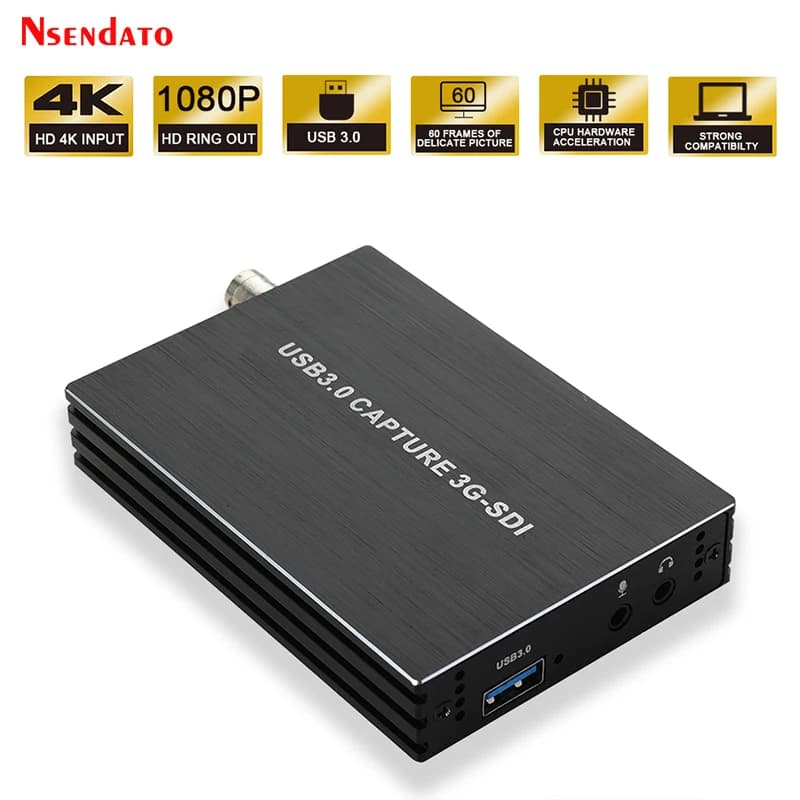 Scheda di acquisizione video 1080P 60FPS 3G SDI a USB 3.0 per registrazione e streaming live di telecamere dome SDI ed endoscopi medicali HD
