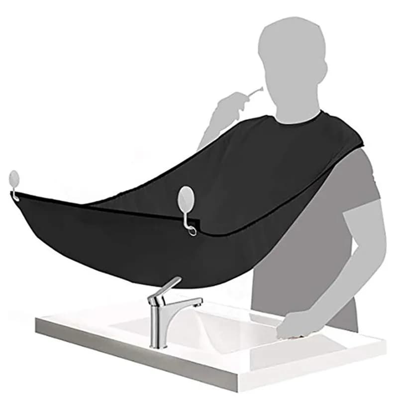 Black Hair Shaving Shaving Apron Ib Trimmer Holder Beard Catcher tools for cleaning waterproof home