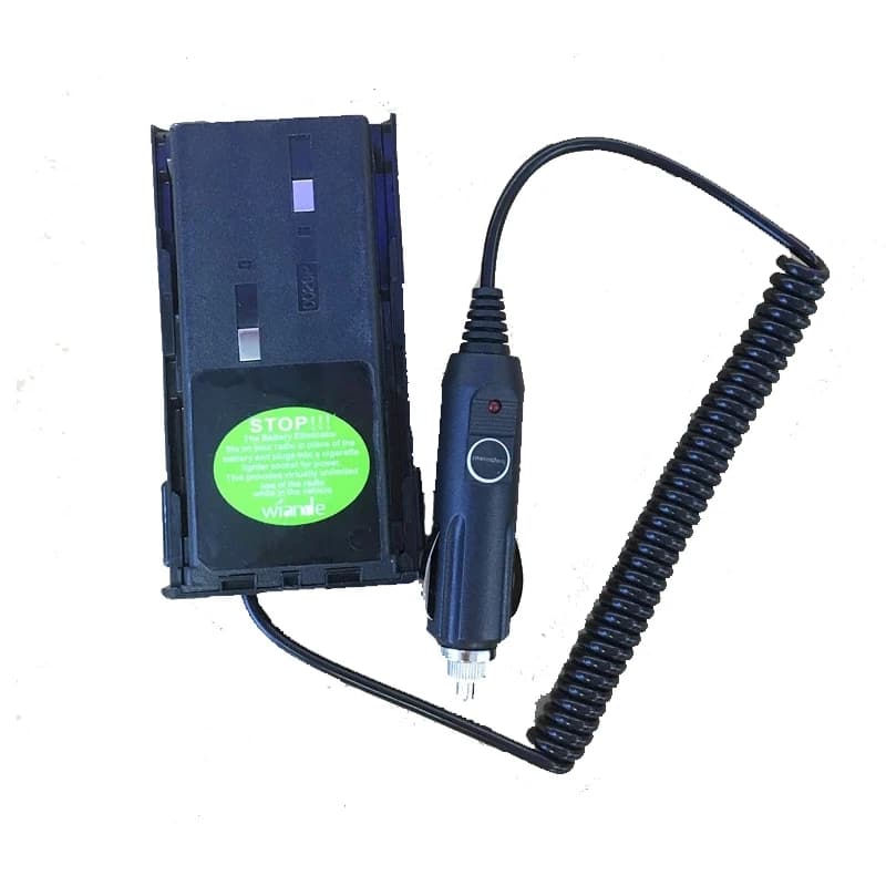 Eliminatore batteria caricabatteria da auto per Kenwood TK3107,TK2017,TK378,TK278,TK378G ecc. walkie talkie Ingresso DC12V