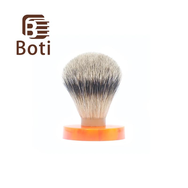 Boti Brush-SHD Foregoer Back All Natural Badger Hair Nodo Pennello da barba Tipo di lampadina Strumento da barba per barba da uomo