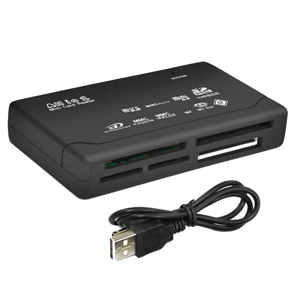 Lettore di schede di memoria All-In-One per USB 2.0 esterno Mini Micro SD SDHC M2 MMC XD CF