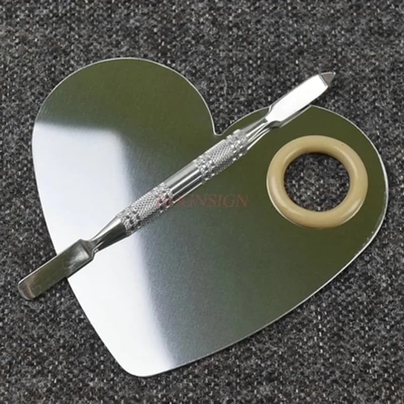 Tavolozza per trucco Miscelazione Fondotinta liquido Fondotinta Crema Acciaio inossidabile importato con stick regolabile Arti per trucco Vendita