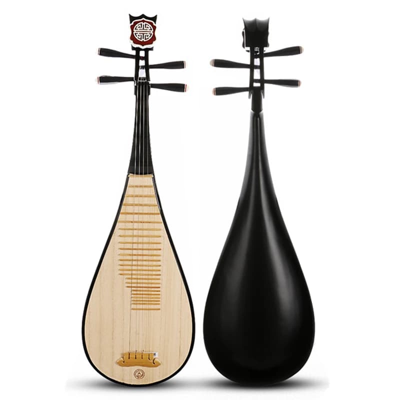 Luta nazionale cinese Pipa Legno duro Pi pa Lancao legno di paulownia Pannello superiore Strumenti musicali di cetra Chitarra ukulele in stile cinese