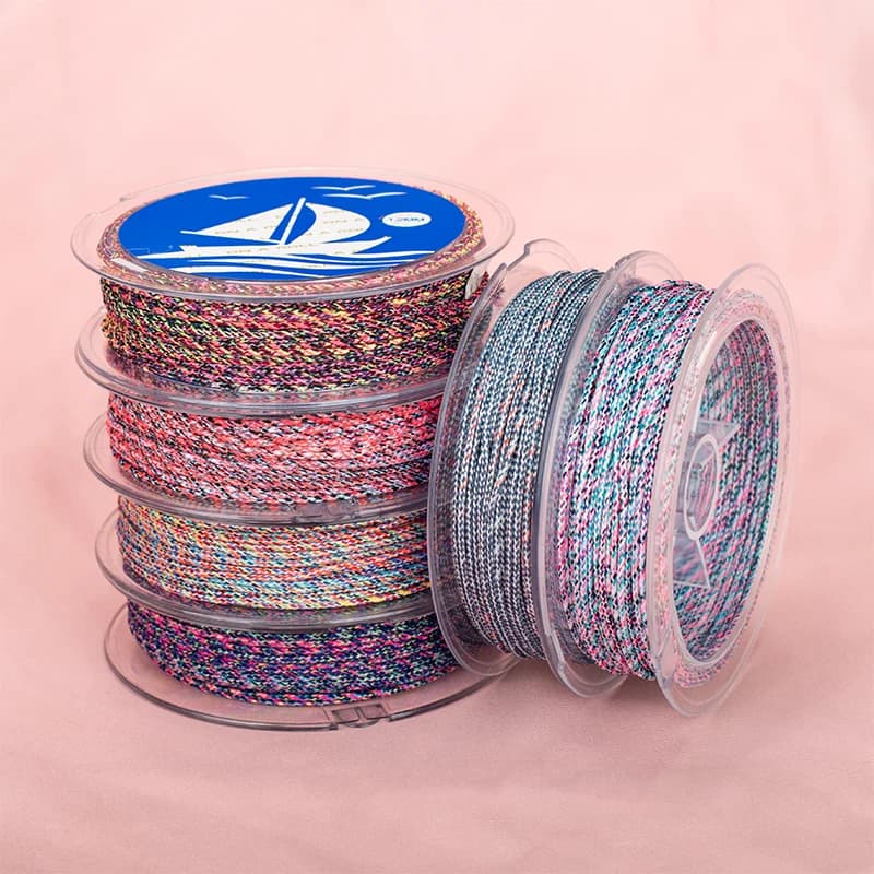 Filo di Nylon intrecciato da 1.2MM collana fai-da-te corde per cinturino corde perline braccialetto per gioielli che fanno accessori