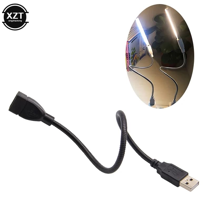 Cavo di prolunga USB Adattatore di alimentazione per ventola con luce a LED Cavi maschio-femmina Tubo flessibile in metallo Trasferimento dati 4 cavi in rame