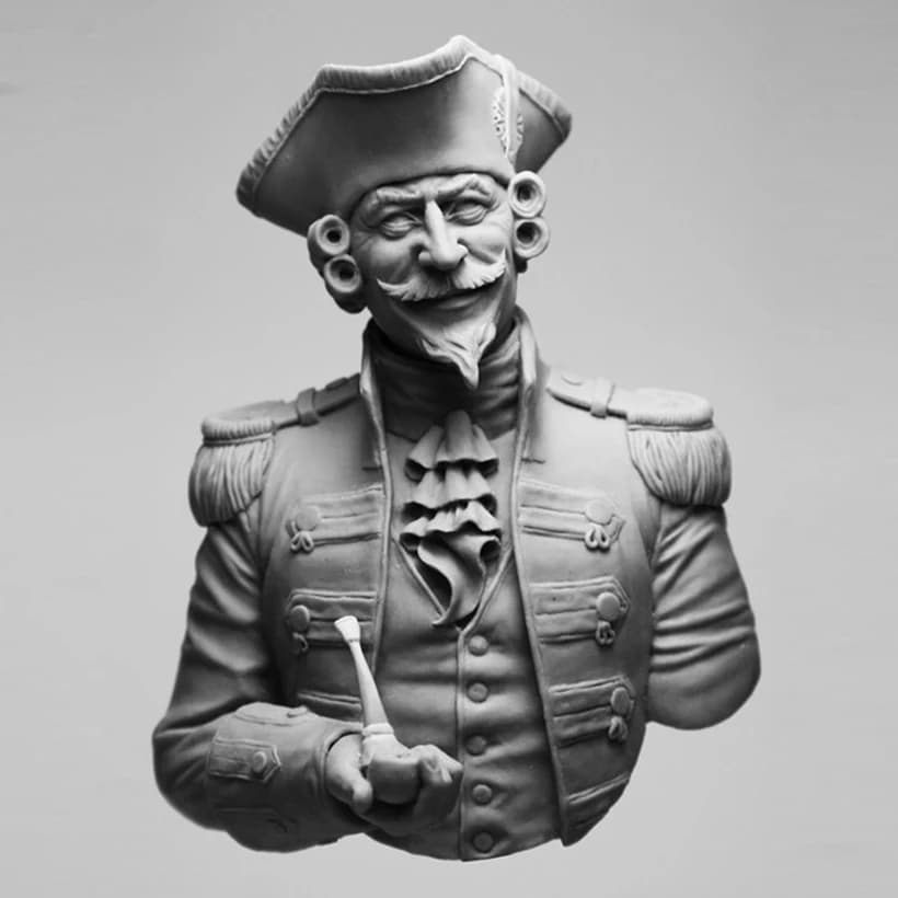 1/10 ancient man warrior bust Resin figure Model kits Miniature gk Unassembly Unpainted