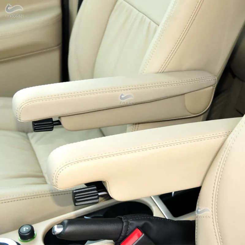 2 pieces car accessories driver and passenger side seat handle leather cover armrest for Land Rover Freelander 2 2007 - 2015